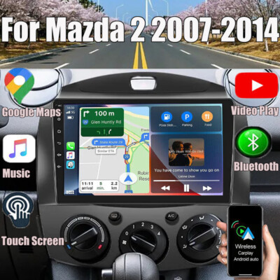 Apple Carplay For Mazda 2 2007-2014 Car Stereo Radio GPS Navi WIFI FM BT