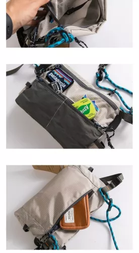 Patagoniai Lässige Handy Tasche Leicht Reise MiniPack Mehrfarbig Umschlag Tasche - Picture 8 of 25