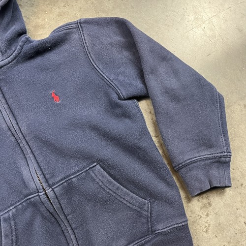 Polo Ralph Lauren Hoodie Toddler 6 Blue Full Zip Logo Classic Preowned - Picture 3 of 13