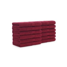 12 Pack of Bathroom Hand Towels - 100% Ring-Spun Cotton 16 x 27 Color Options
