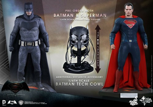 1:6 Hot Toys Batman vs Superman Pack 2 Figuras Batman y Superman Set Exclusivo - Imagen 6 de 9