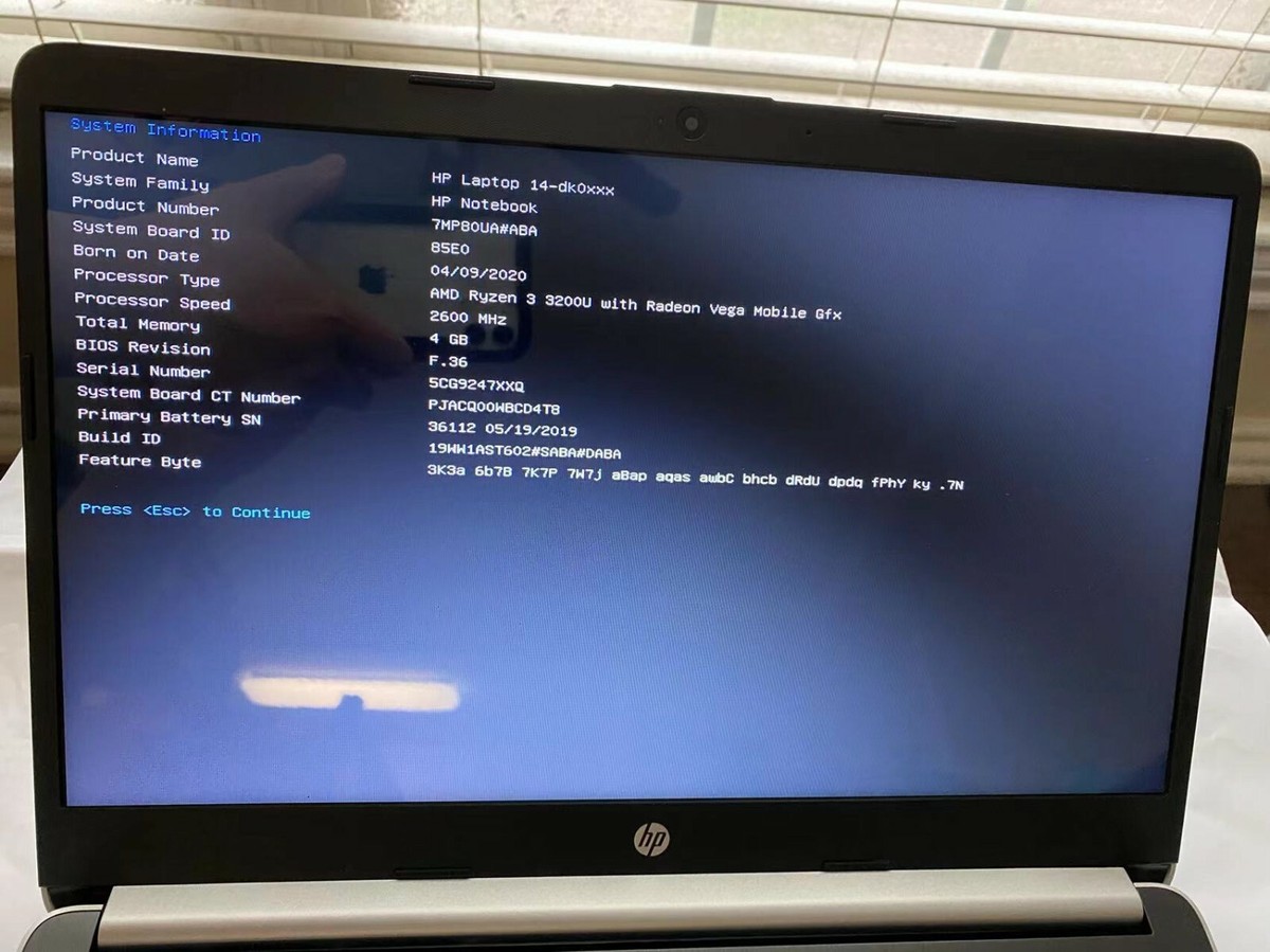 HP 14in (128GB SSD, AMD Ryzen 3200U, 4GB) Laptop