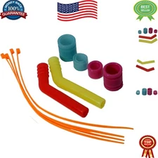 Silicone Exhaust Extension Tubes for HSP Traxxas 1/10 Nitro Cars, 2Set