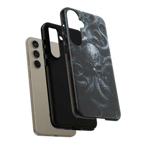 Black Ink Skull Octopus - Phone Case for iPhone, Galaxy, Pixel - 第 217/281 張圖片