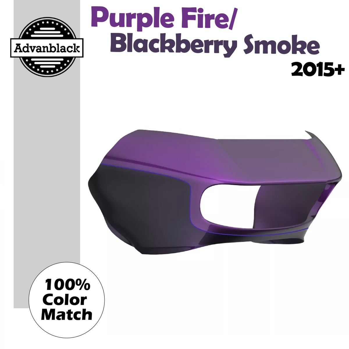 JOKERD L-Style Fligh Bht 紫フライトセット Purple Fire/Blackberry Smoke 2-Tone Outer Fairing For FLTRX Harley