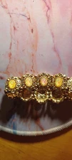 Charming Charlie Gold Tone Synthetic Opal Stretch Bracelet