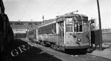 ORIGINAL 1947 PTC PHILADELPHIA TRANSPORTATION CO TROLLEY NEGATIVE 4077 PHILLY PA