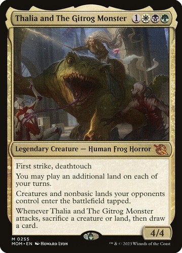 MTG Commander EDH Deck Thalia and The Gitrog Monster 100 Magic