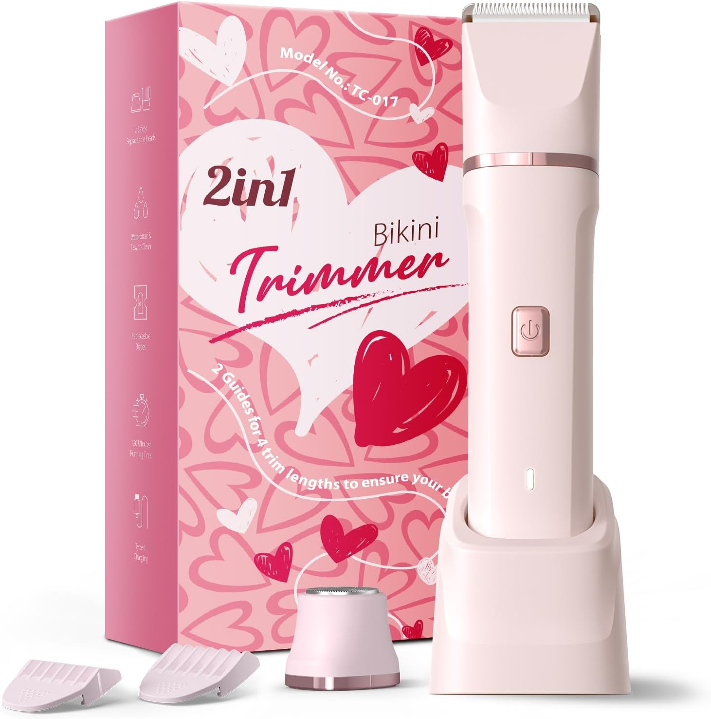 Bikini Trimmer for Women - Painless Electric Razors for Silk Skin,Cordless Body-image