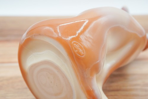 2005 Fenton Art Glass 5" Chocolate Slag Fox Figurine 100 Years Anniversary - Picture 6 of 6