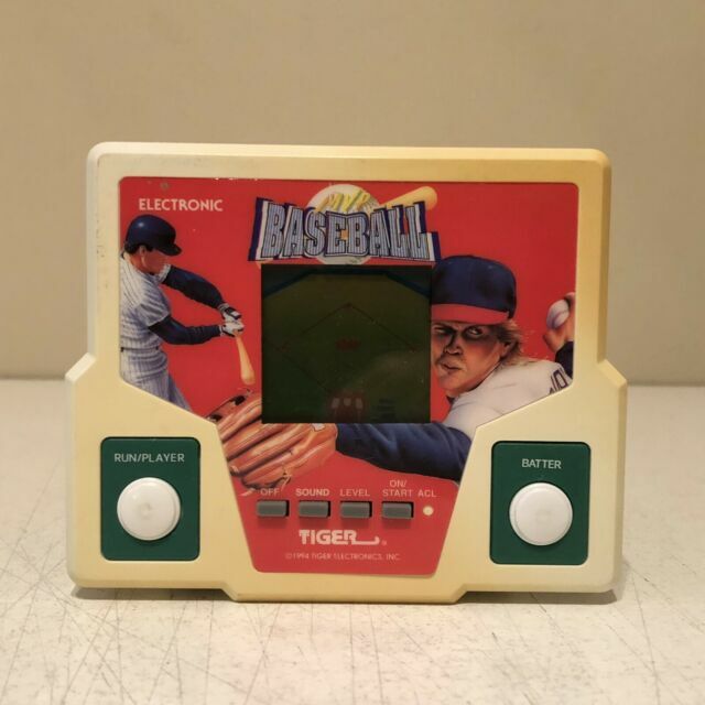 tiger handheld baseball game