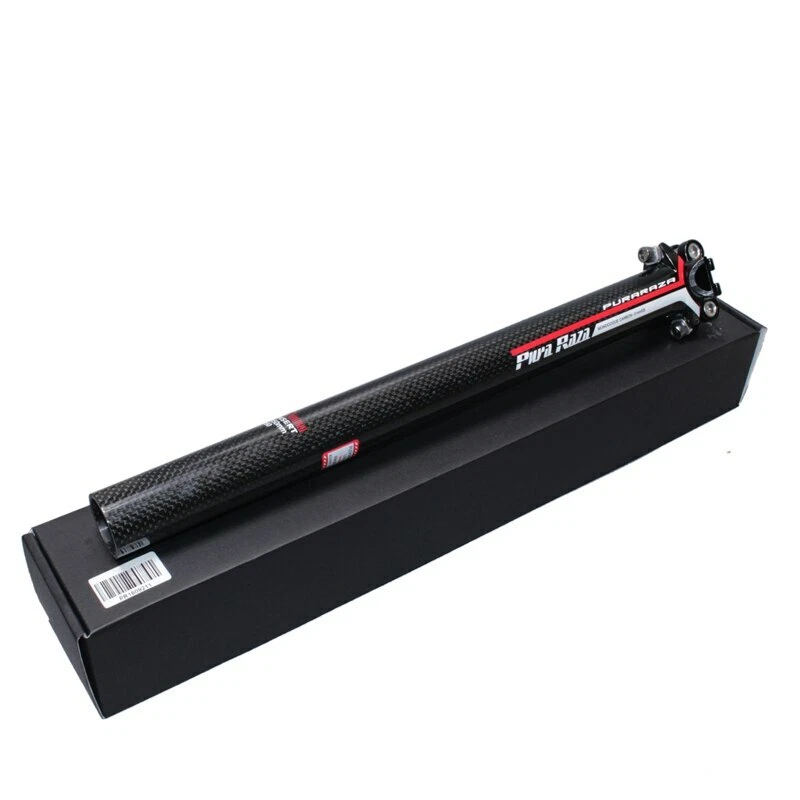 Tubo de asiento de bicicleta de fibra de carbono 27,2/30,8/31,6 mm Foto 3 de 4