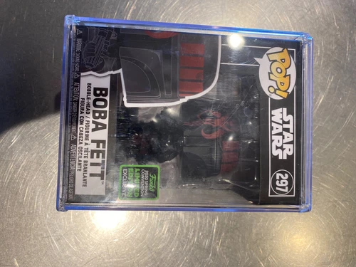 Funko POP! Star Wars Boba Fett Futura #297 ECCC Target Shared Exclusive in stack