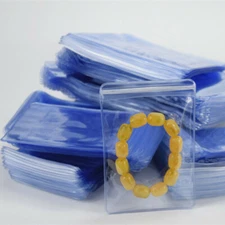 PVC Anti-oxidation Plastic Bags Clear Zip Lock Jewelry Packaging Pouch 100Pcs