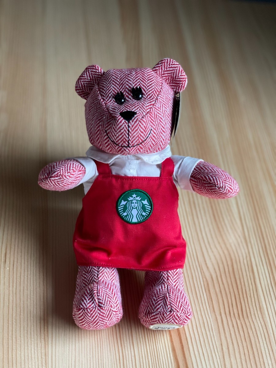 2016 STARBUCKS LIMITED EDITION TEDDY BEAR BEARISTA with RED Apron