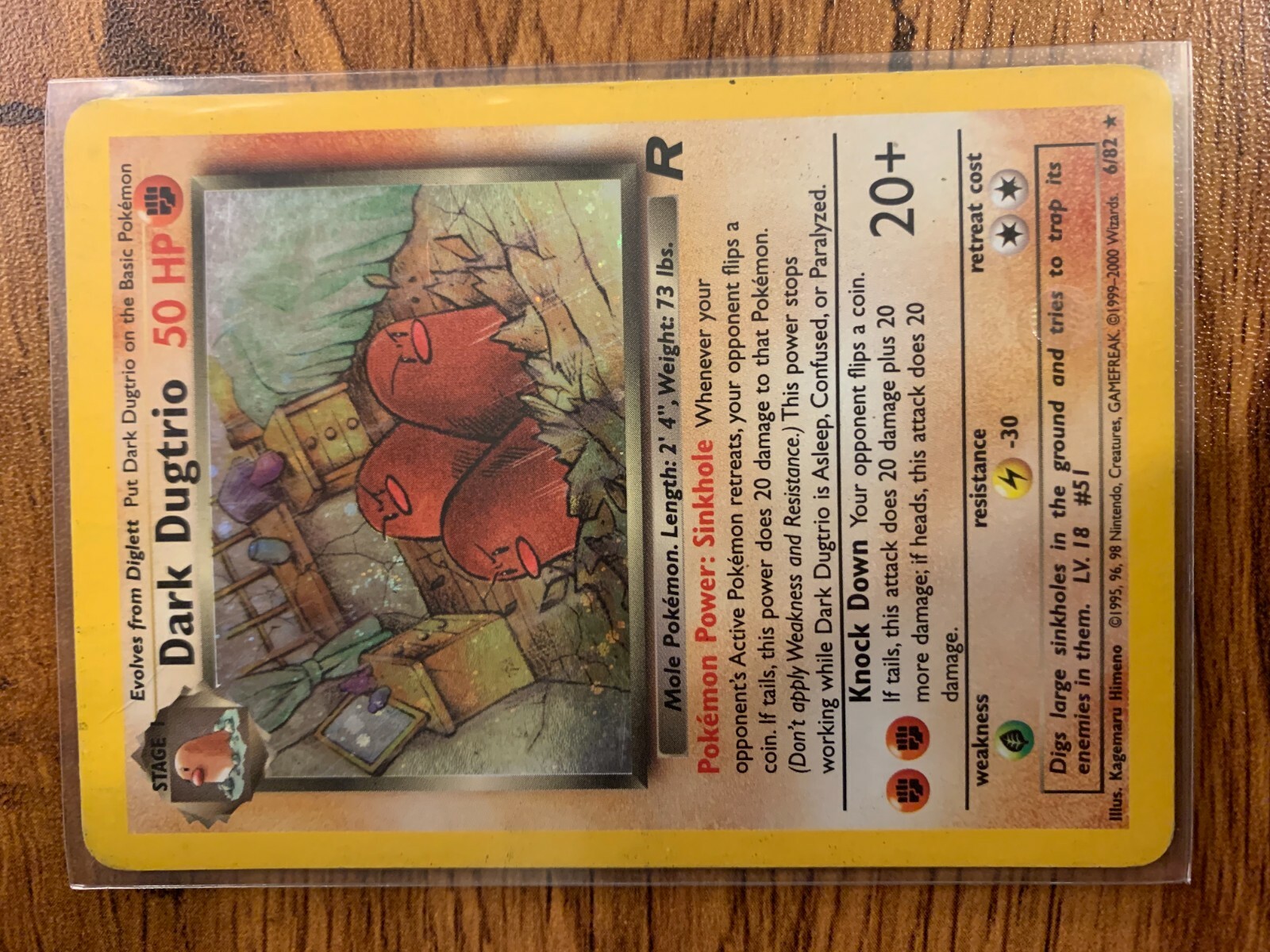 Dark Dugtrio 6/82 Team Rocket Holo Rare Pokemon Card 💥NM💥