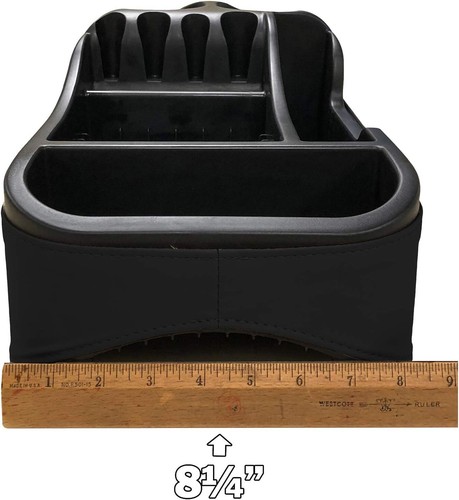 Universal Floor Console Car Cup Holder Storage Organizer Clutter Catcher Black - Picture 4 of 11