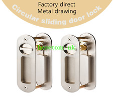 Maniglia Serratura Porta Invisibile con Chiavi per Porta Cancello Scorrevole Fienile Legno