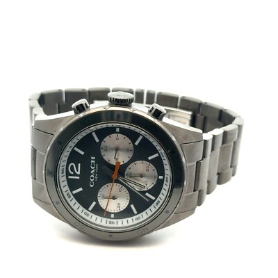 COACH サリバン スポーツ 14602033 クォーツ腕時計 クロノグラフ Coach Men's Watch Sullivan Sport Chronograph Matte Gunmetal Ion