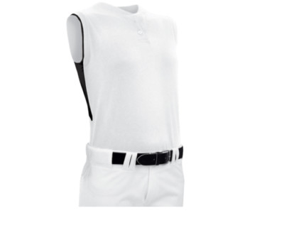 Champro Brand ~ Women's Size Large~ Sleeveless ~ Fastpitch Jersey ~ White/Gray