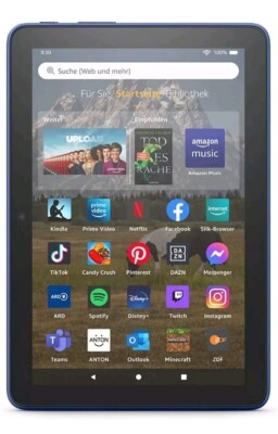 Amazon Fire HD 8 Tablet | 32 GB | Blau | 2 GB RAM | PC Wi-Fi |  