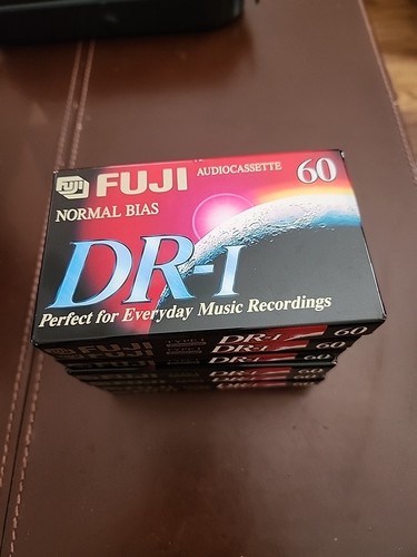 Fuji Audio Cassette Blank Tapes New Sealed DR-I 60 Minutes 7 Pack Normal Bias - Picture 2 of 2