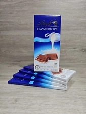 Lindt CLASSIC RECIPE Milk Chocolate Bar, Milk Chocolate Candy, 4.4 oz. (5 Pack)