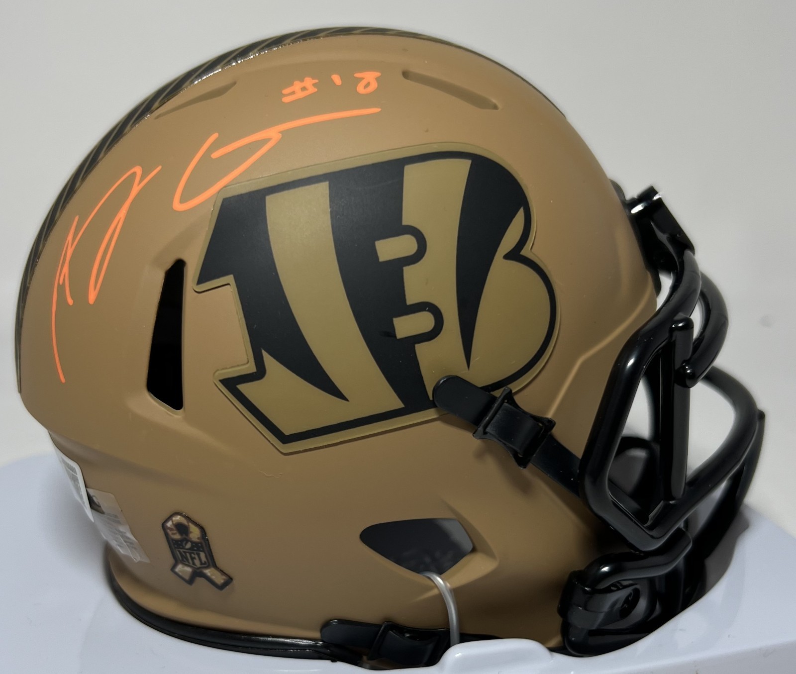 A.J. Green Autographed Signed Cincinnati Bengals Cincy Bengals AJ GREEN Riddell 2023 SALUTE Speed Mini Helmet AUTO - BAS 