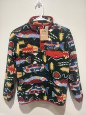 Patagonia Kids Lightweight Synchilla Snap-T Fleece Pullover in Salmon Energy NWT