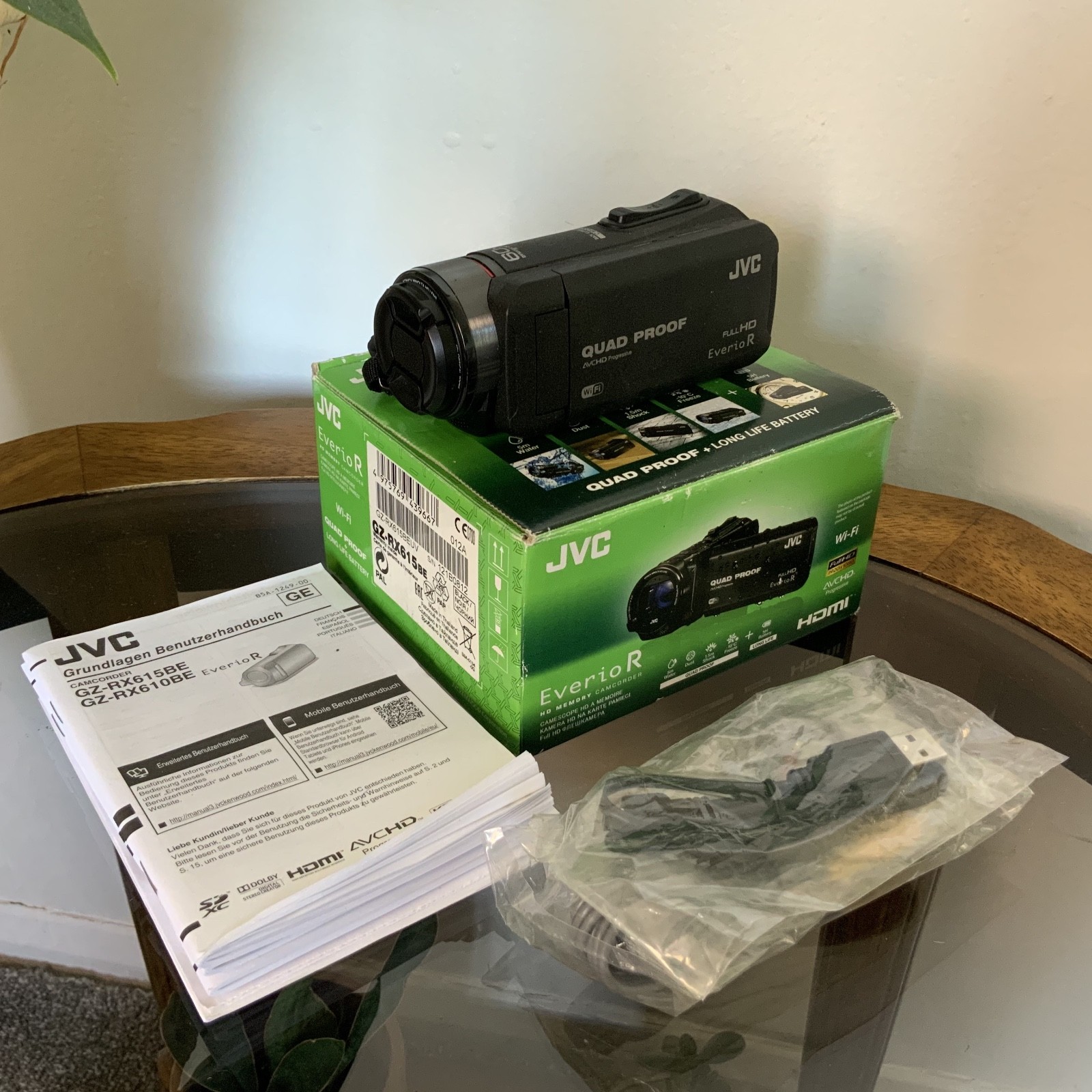JVC GZ-RX615BE, Quad Proof, Everio R, Full HD Camcorder, Tes