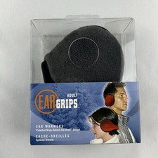 New EAR GRIPS Dark Gray Fleece Lined Headband Earmuffs Ear Warmers