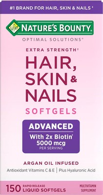 Nature's Bounty Advanced Hair, Skin and Nails, Argan-Infused Vitamin Supplement