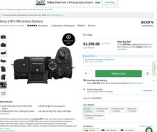 Sony a7R V Mirrorless Camera ILCE-7RM5/B Body Only Excellent Condition
