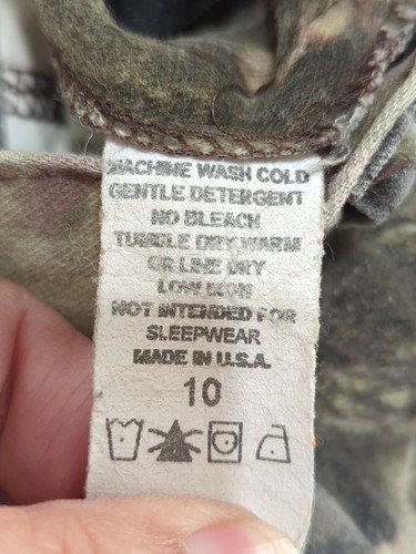 Camouflage Cargo Pants Youth Sz 10 Adjustable Waist - Picture 7 of 9