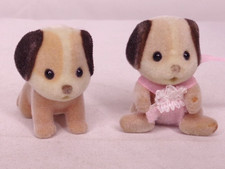 Sylvanian Families Calico Critters Beagle Dog Baby Twins