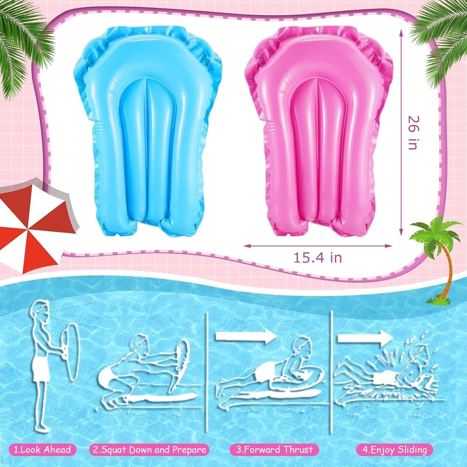 22.5英尺水滑梯和3个车身板,儿童后院充气滑梯, — 第 3/4 张图片