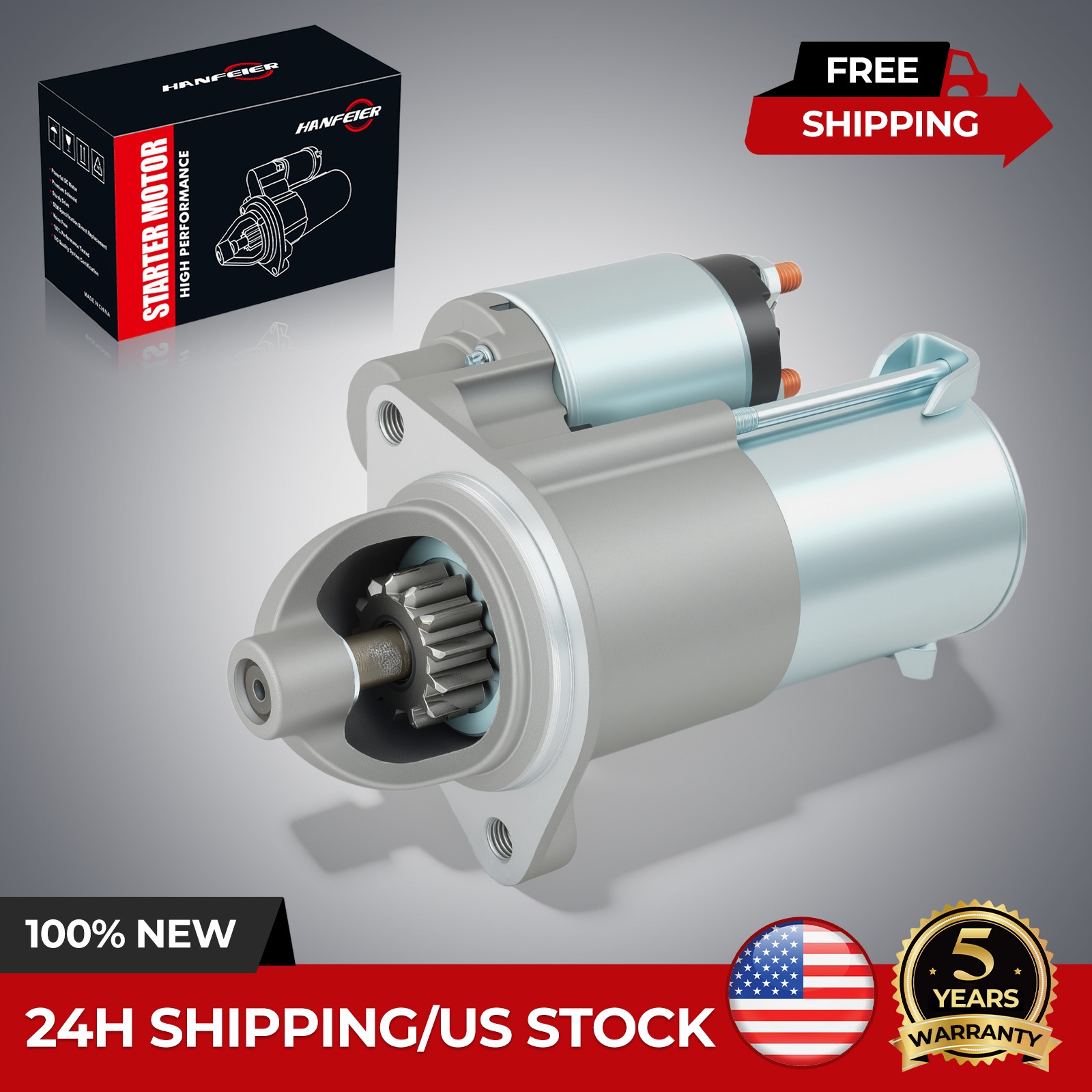 Starter For Hyundai Elantra Tucson Kia Soul 2.0L 2014-2021 19301N 36100-2E121