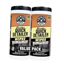 Leather Quick Detailer Wipes in Canister 30 ct  2 Pack   Easy-Clean