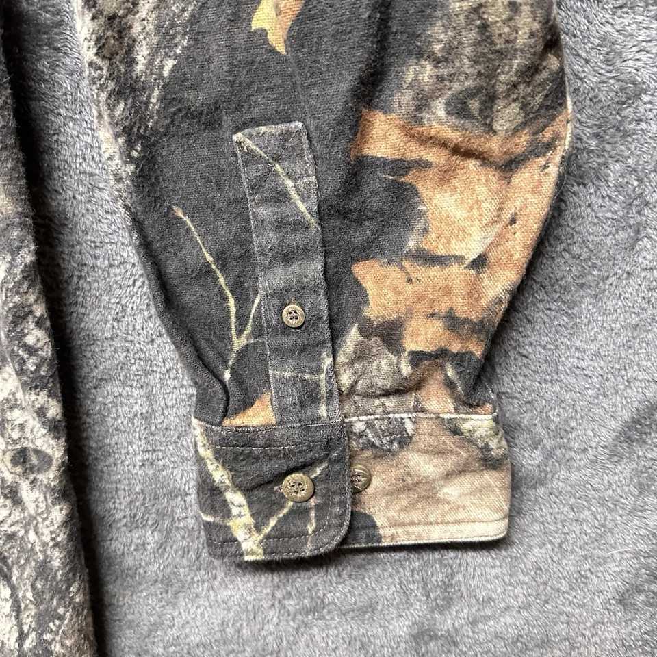 Camisa De Colección Roble Mossy Para Hombres XXL Abotonada Camuflada Gamuza Pesada Bosque Caza Foto 2 de 4