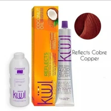 Tinte Kuul Reflects Cobre Copper Hair Dye 90 ml 3.04 fl oz 86g With Developer