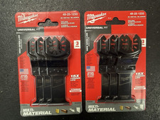Lot of (2) - Milwaukee Multi-Material Blades 3 Pack (49-25-1233) NEW+FREE SHIP