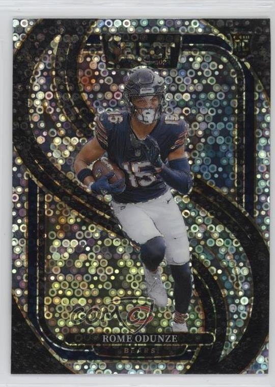2024 Panini Select Premier Level Disco Prizm Rome Odunze #136 Rookie RC