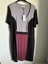Pepperberry Bravissimo BNWT Size 18 Curvy really Curvy Jersey Colour Block Dress