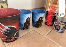 4 Verschiedene popcorn-metalleimer