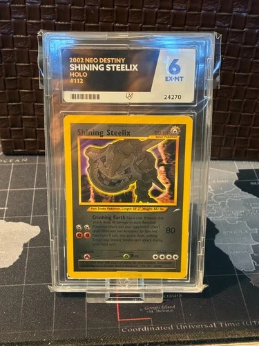 Pokemon Card TGC ACE 6 EX-MT Shining steelix Neo Destiny 112/105 rare holo WOTC