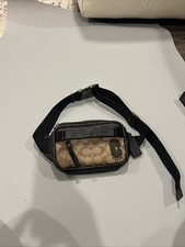 Coach Small Mini Edge Belt Bag In Signature Canvas Fanny Waist Body Bag # 6787