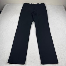 Tommy Hilfiger Dress Pants Mens 34x34 Black Stretch Rayon Blend Trousers Stretch