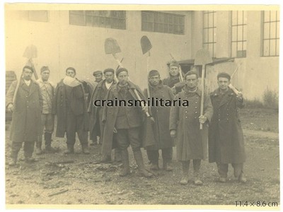 Genuine Photo French Prisoners in Forced Labour on the Rhine France 1940