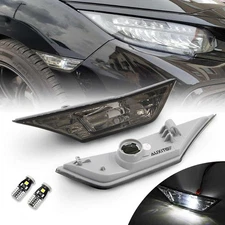 Dynamic Marker Side LED Blinker Lights White Amber For Honda Civic Ballade H