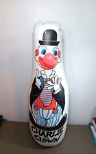 Vintage Charlie The Clown Punch Bag Inflatabl...